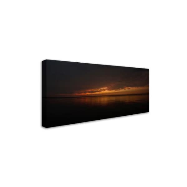 Kurt Shaffer 'Sunset On A Still Summer Evening' Canvas Art,16x32